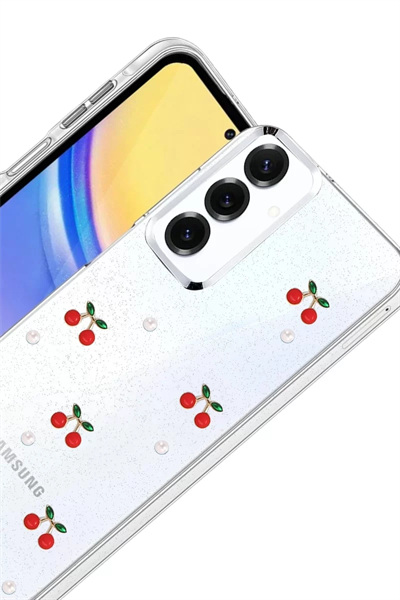 Samsung Galaxy S24 FE Fiyonk Desenli Kapak - Desen 9