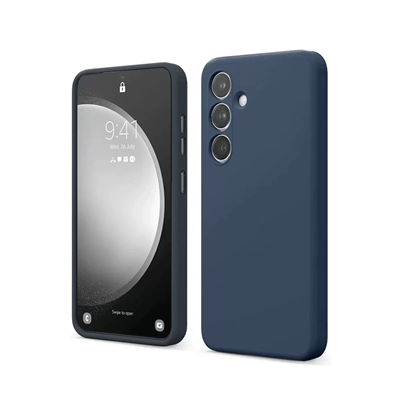 Samsung Galaxy S24 FE Kılıf First Silikon - Lacivert