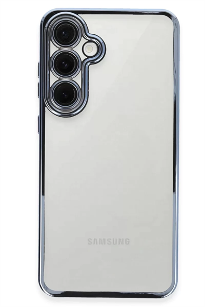 Samsung Galaxy S24 FE Kılıf Lensli Silikon - Lacivert