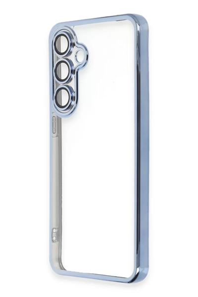 Samsung Galaxy S24 FE Kılıf Lensli Silikon - Lacivert