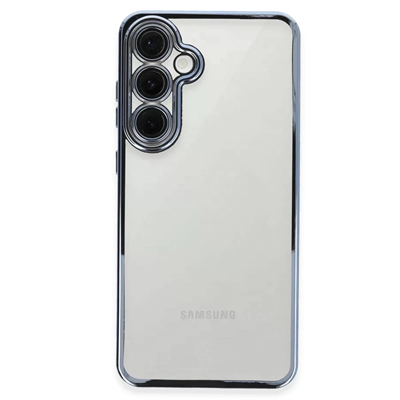 Samsung Galaxy S24 FE Kılıf Lensli Silikon - Lacivert