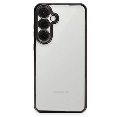 Samsung Galaxy S24 FE Kılıf Lensli Silikon - Siyah