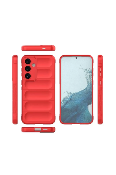 Samsung Galaxy S24 FE Kılıf Optimum Silikon - Kırmızı