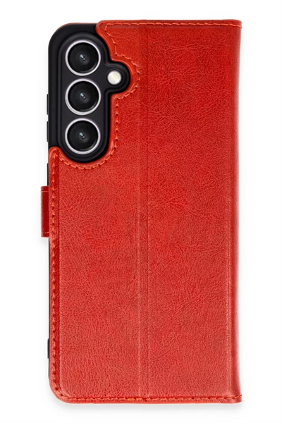 Samsung Galaxy S24 FE Kılıf Trend S Plus Kapaklı Kılıf - Kırmızı