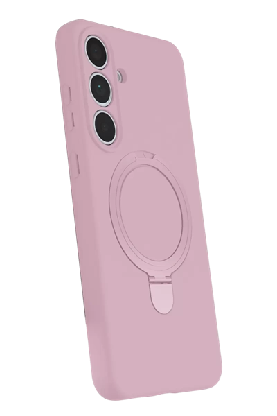 Samsung Galaxy S24 FE Regal Magsafe Standlı Kapak - Açık Pembe