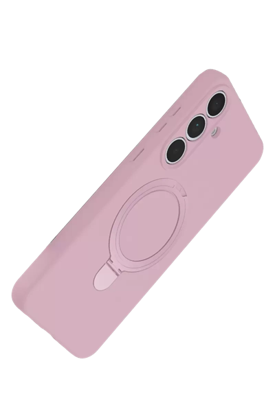Samsung Galaxy S24 FE Regal Magsafe Standlı Kapak - Açık Pembe