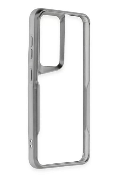 Samsung Galaxy S24 Kılıf Boyi Silikon Kapak - Gümüş
