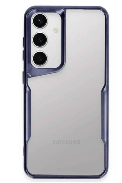 Samsung Galaxy S24 Kılıf Boyi Silikon Kapak - Lacivert