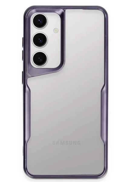 Samsung Galaxy S24 Kılıf Boyi Silikon Kapak - Derin Mor