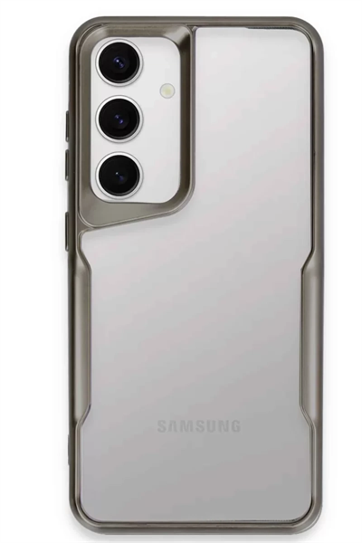 Samsung Galaxy S24 Kılıf Boyi Silikon Kapak - Titan Gri