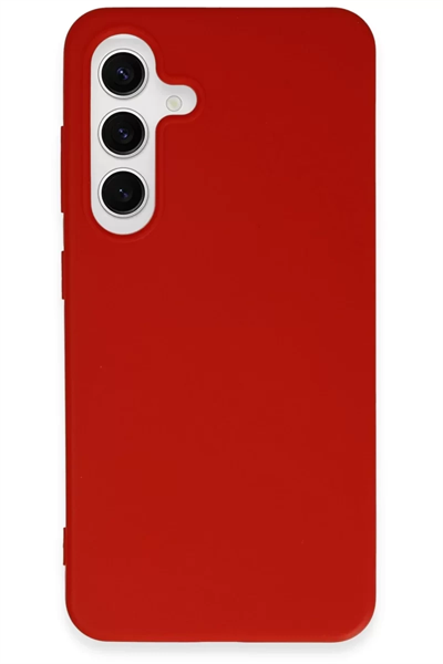 Samsung Galaxy S24 Kılıf First Silikon - Kırmızı