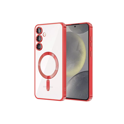 Samsung Galaxy S24 Kılıf Kross Magneticsafe Kapak - Kırmızı