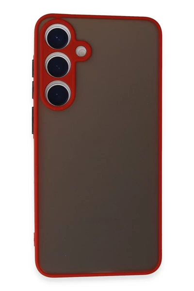 Samsung Galaxy S24 Kılıf Montreal Silikon Kapak - Kırmızı
