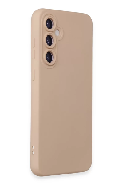 Samsung Galaxy S24 Kılıf Nano içi Kadife Silikon - Pudra