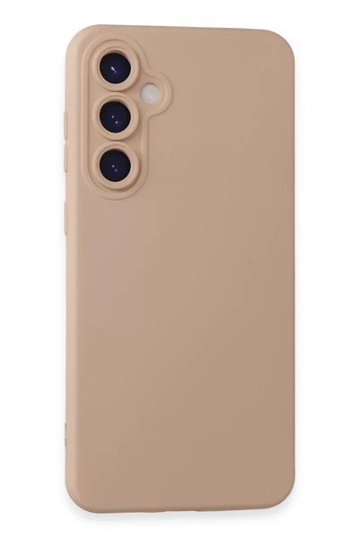 Samsung Galaxy S24 Kılıf Nano içi Kadife Silikon - Pudra