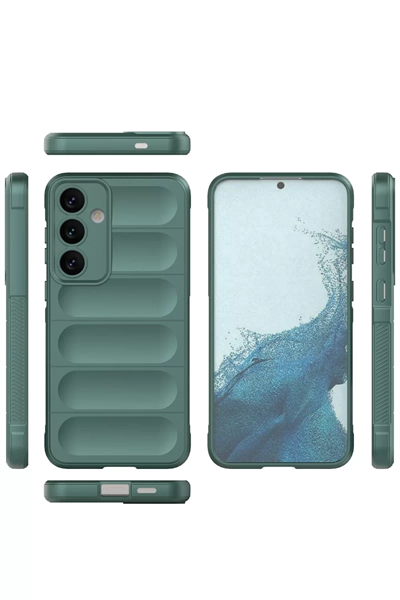 Samsung Galaxy S24 Kılıf Optimum Silikon - Koyu Yeşil