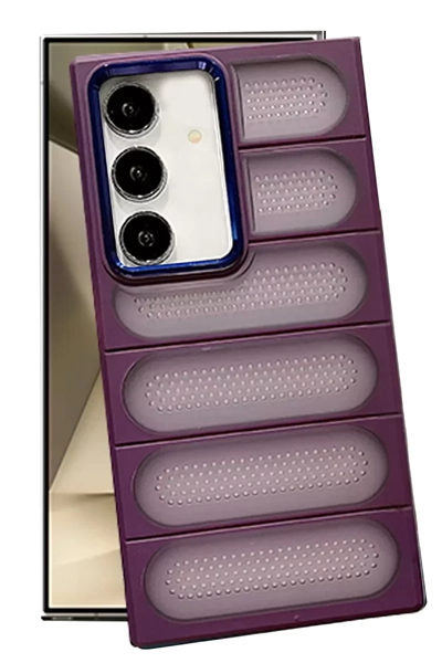Samsung Galaxy S24 Plus Kılıf Airmax Silikon Kapak - Derin Mor