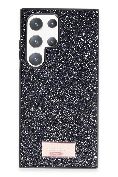 Samsung Galaxy S24 Ultra Bright Simli Kapak - Siyah