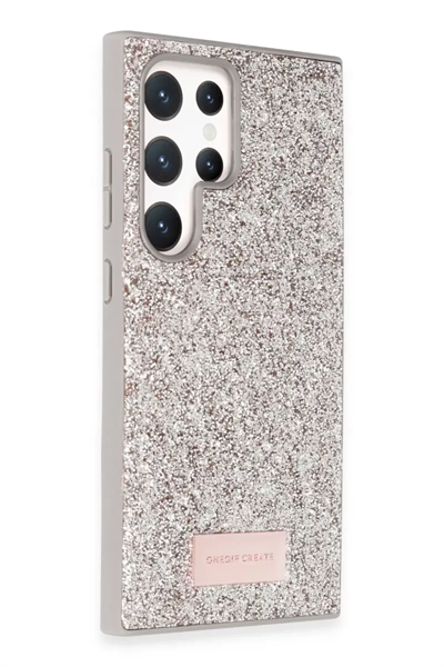 Samsung Galaxy S24 Ultra Bright Simli Kapak - Gold