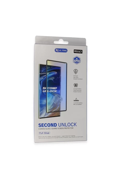 Samsung Galaxy S24 Ultra Durable Full Glue Curved Hayalet Cam