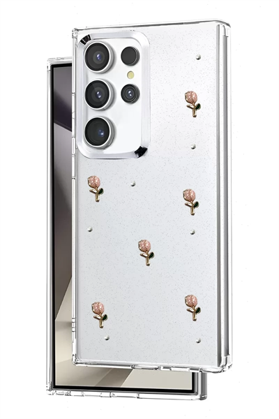 Samsung Galaxy S24 Ultra Fiyonk Desenli Kapak - Desen 6