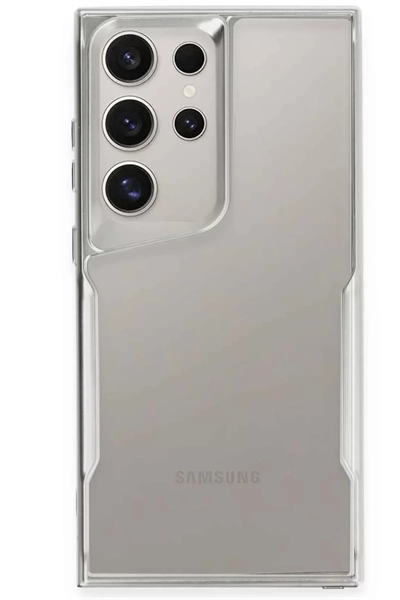 Samsung Galaxy S24 Ultra Kılıf Boyi Silikon Kapak - Gümüş