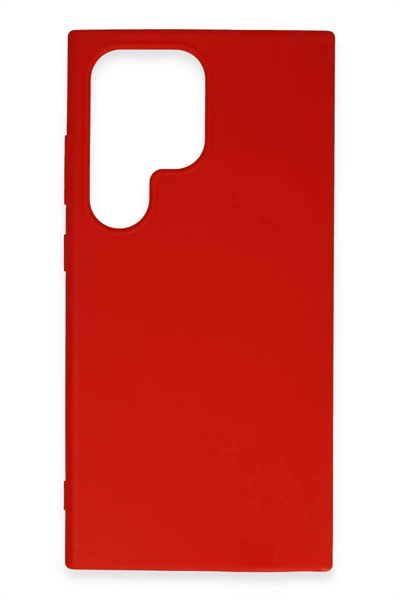 Samsung Galaxy S24 Ultra Kılıf First Silikon - Kırmızı