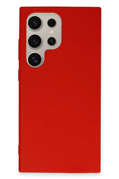 Samsung Galaxy S24 Ultra Kılıf First Silikon - Kırmızı