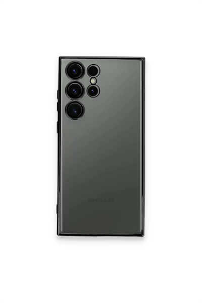 Samsung Galaxy S24 Ultra Kılıf Lensli Silikon - Yeşil