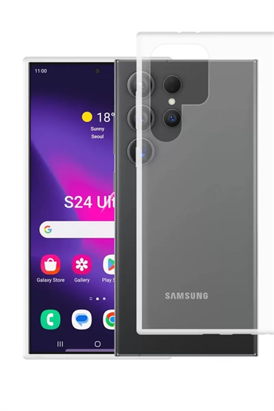 Samsung Galaxy S24 Ultra Kılıf Lüx Şeffaf Silikon