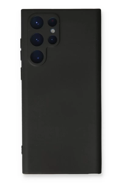 Samsung Galaxy S24 Ultra Kılıf Nano içi Kadife Silikon - Siyah