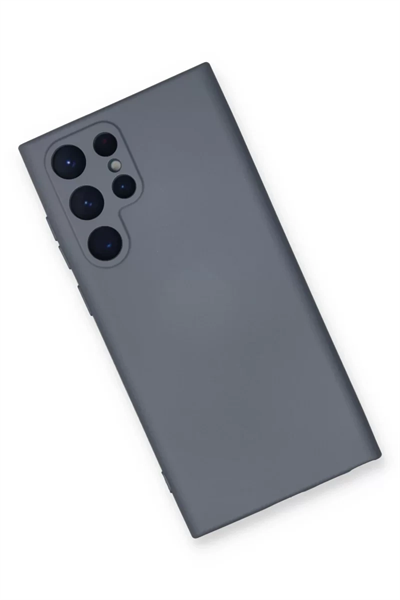 Samsung Galaxy S24 Ultra Kılıf Nano içi Kadife Silikon - Gri