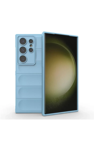 Samsung Galaxy S24 Ultra Kılıf Optimum Silikon - Sky Blue
