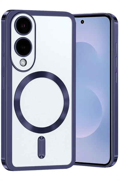 Samsung Galaxy S25 Edge Kross Magneticsafe Kapak - Lacivert
