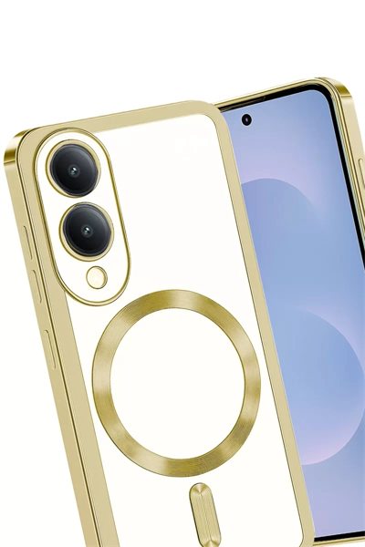 Samsung Galaxy S25 Edge Kross Magneticsafe Kapak - Gold