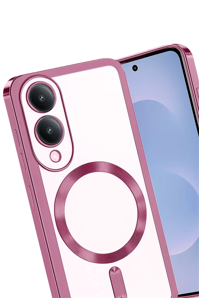 Samsung Galaxy S25 Edge Kross Magneticsafe Kapak - Rose