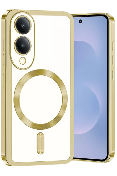 Samsung Galaxy S25 Edge Kross Magneticsafe Kapak - Gold