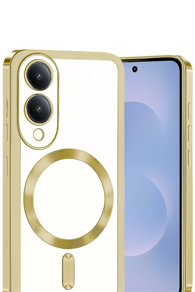 Samsung Galaxy S25 Edge Kross Magneticsafe Kapak - Gold