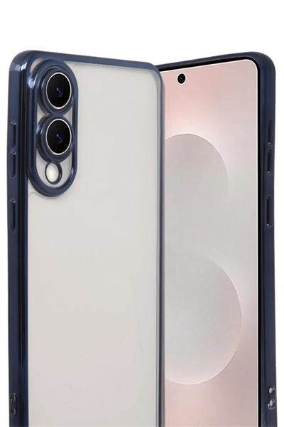 Samsung Galaxy S25 Edge Lensli Silikon - Lacivert