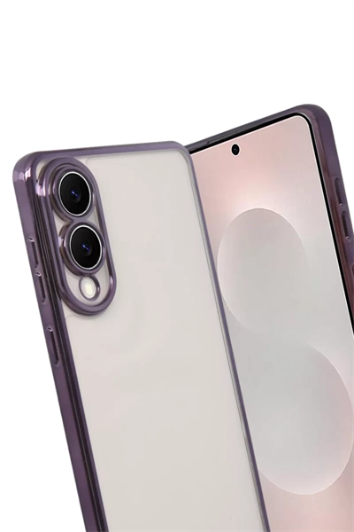 Samsung Galaxy S25 Edge Lensli Silikon - Mor