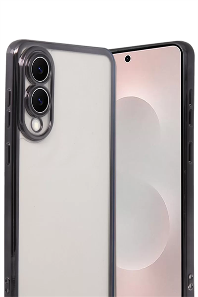 Samsung Galaxy S25 Edge Lensli Silikon - Siyah