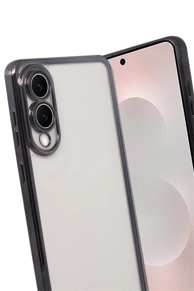 Samsung Galaxy S25 Edge Lensli Silikon - Siyah