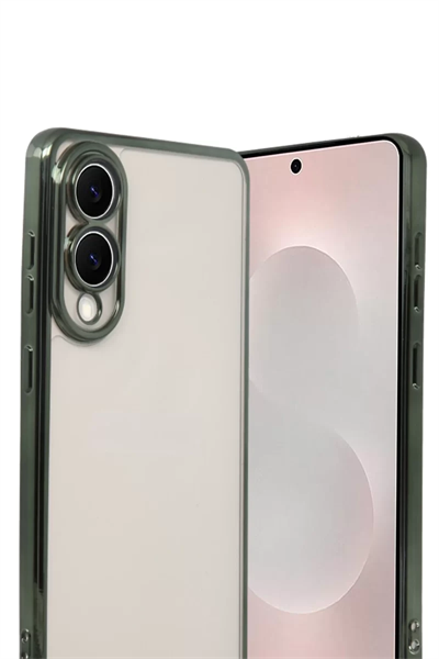 Samsung Galaxy S25 Edge Lensli Silikon - Yeşil