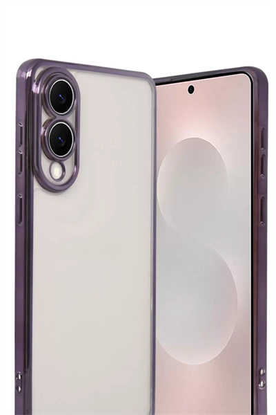Samsung Galaxy S25 Edge Lensli Silikon - Mor