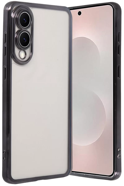 Samsung Galaxy S25 Edge Lensli Silikon - Siyah