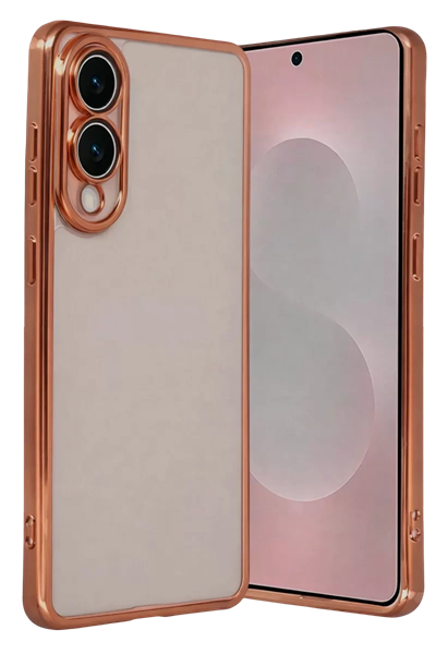 Samsung Galaxy S25 Edge Lensli Silikon - Çöl Titanyum