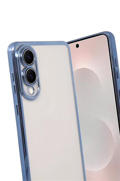 Samsung Galaxy S25 Edge Lensli Silikon - Açık Mavi