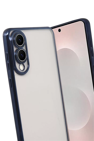 Samsung Galaxy S25 Edge Lensli Silikon - Lacivert