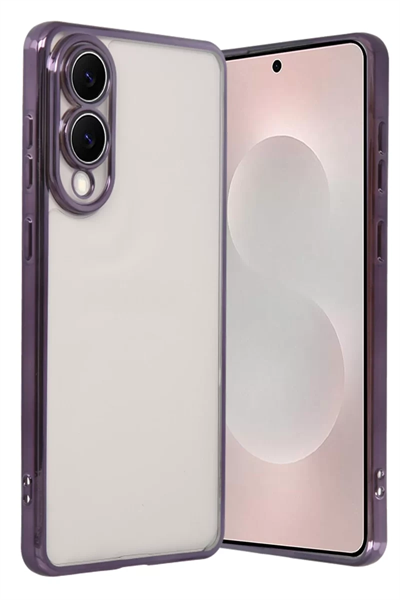 Samsung Galaxy S25 Edge Lensli Silikon - Mor