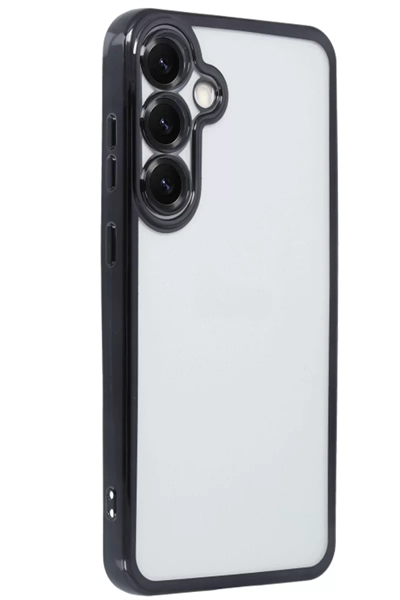 Samsung Galaxy S25 Kılıf Lensli Silikon - Siyah